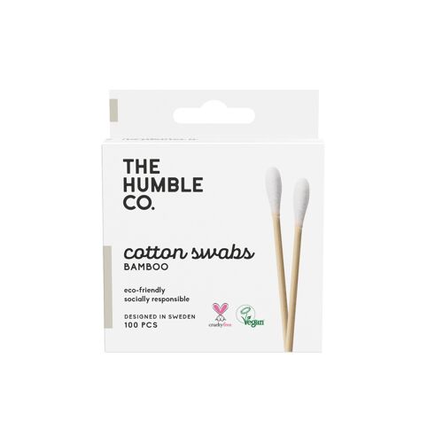 HUMBLE NATURAL COTTON SWABS - WHITE