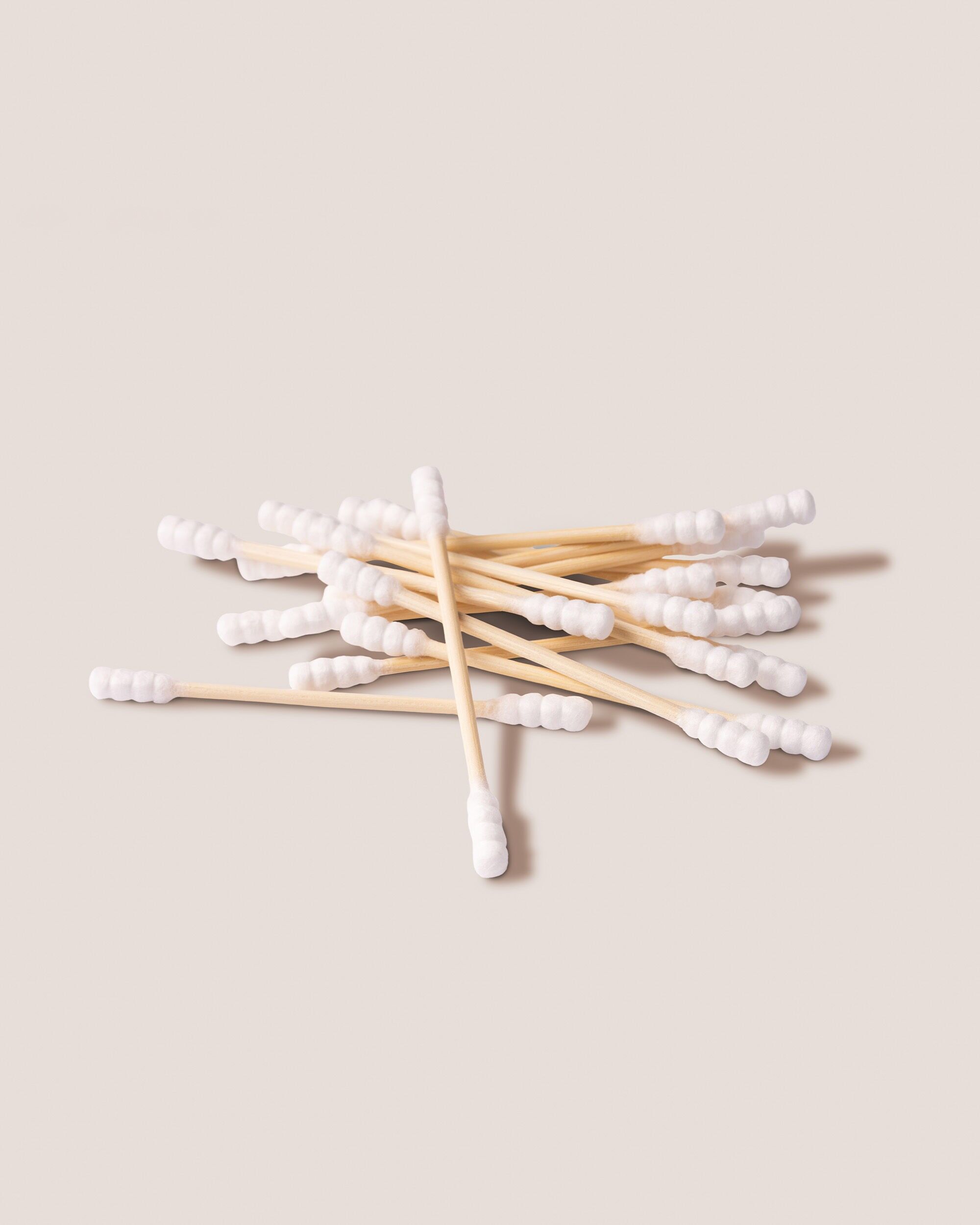 Tamponi di cotone naturale Bambù - spirale - bianco