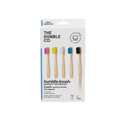 FLAT CURVED ADULT SOFT 5-PACK - 5 COULEURS - SENSITIVE