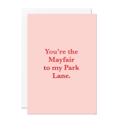 Sei il biglietto di auguri Mayfair per My Park Lane