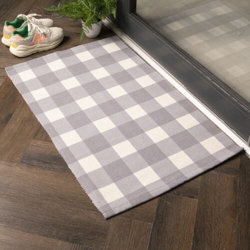 Grey Check Bottom Layer Mat