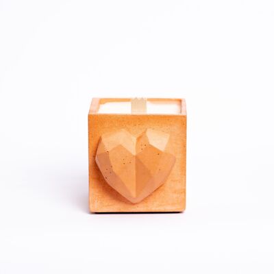 CANDLE LOVE - Orange colored concrete