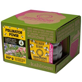 Ensemble cadeau Pollinator Power 4 Pk Seedbom - Paquet de 8 1