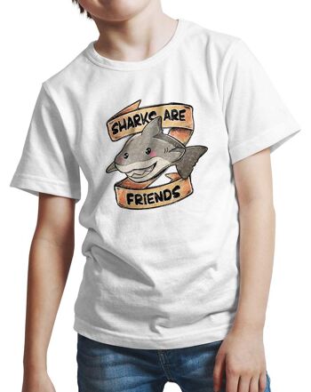 T-SHIRT LES REQUINS SONT DES AMIS 1