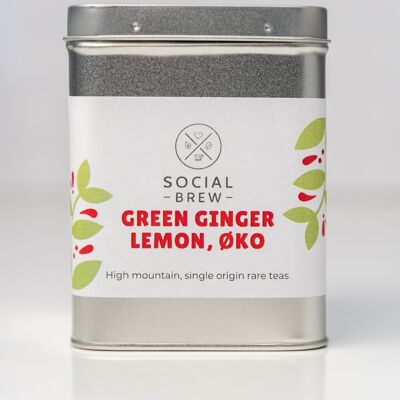 Oraganic green tea with ginger and lemon 100g