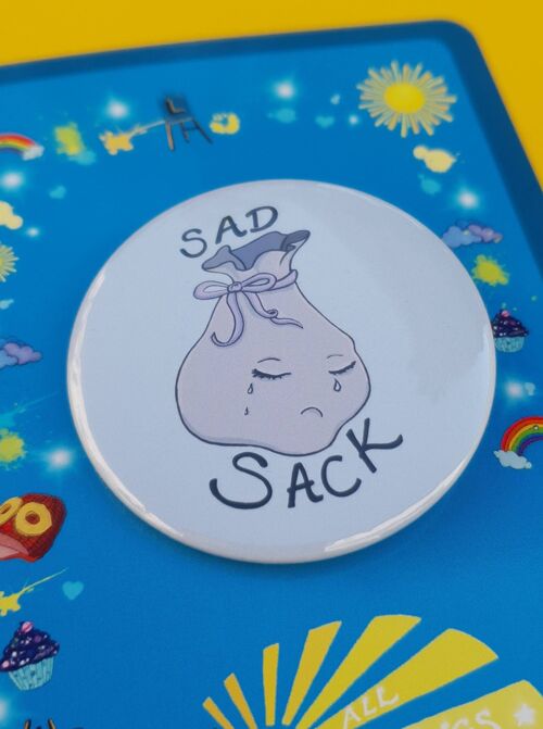 Sad Sack Button Badge