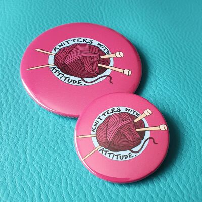 Knitters Button Badges