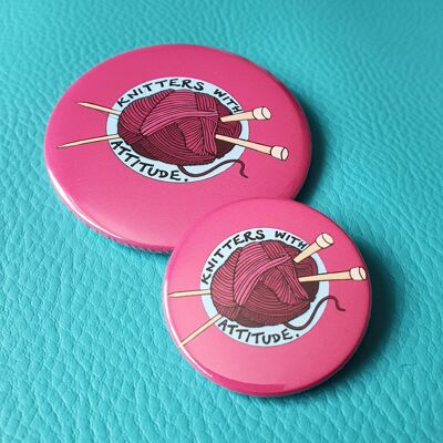 Knitters Button Badges
