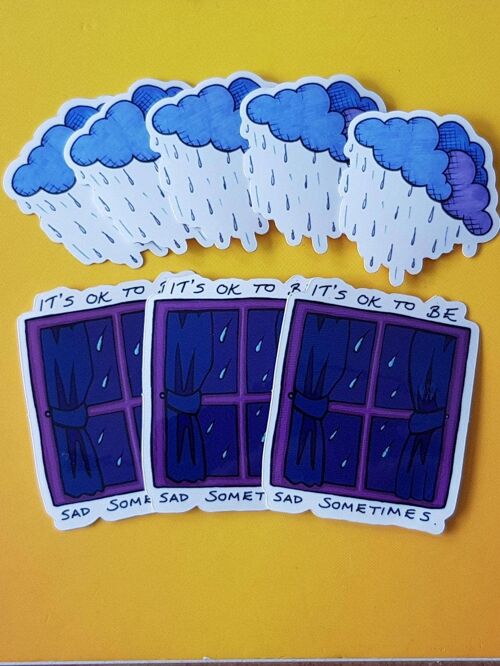 Rainy Days are OK Vinyl Sticker Set