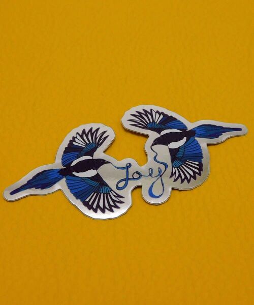 Two for Joy Magpie Mirror Stickers