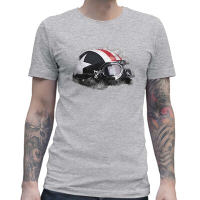 T-SHIRT MOTO HELMET