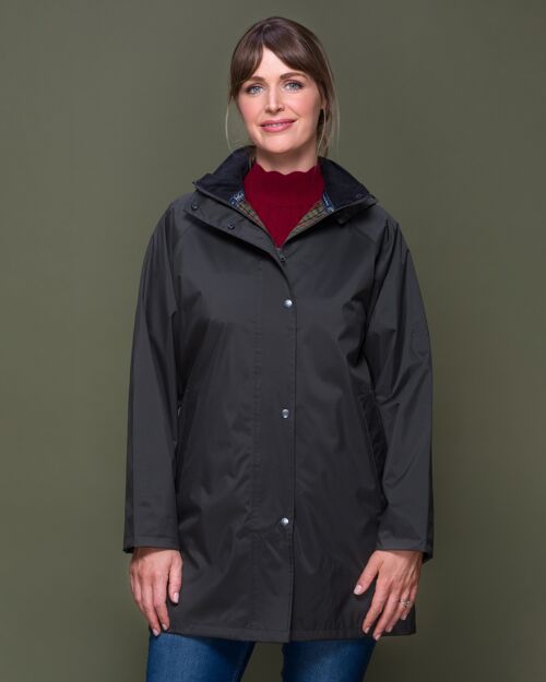 Olive Oxford 3/4 Length Waterproof Coat