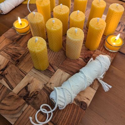 Honeycomb candle