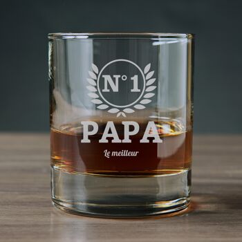 Verre à whisky - N°1 Papa - Noël 2
