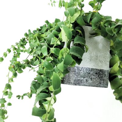 GEO planter to hang concrete light gray / dark gray