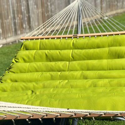 Pillowtop Outdoor Fabric Single Hammock | Pista Green | 48 Inches Wide(STAND NOT INCLUDED)