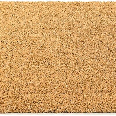 40 x 70 x 1.50 CM | Natural Colour Coir Backed Door Mat, Latex, Brown for Main Door, Bedroom, Entrance, Shop, Office, Home