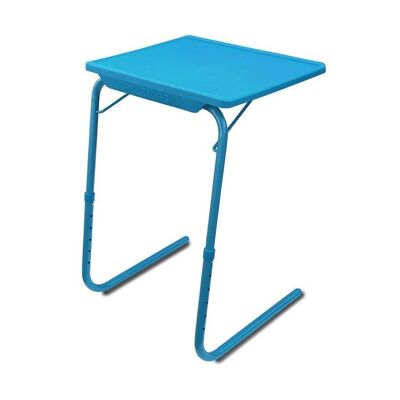 OAK N' OAK | Adjustable Multi Position Portable Folding Table | Aqua Blue