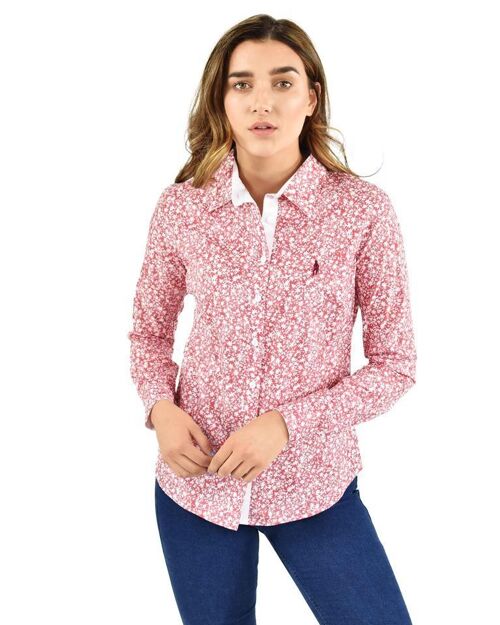 Bree Shirt Red Botanics