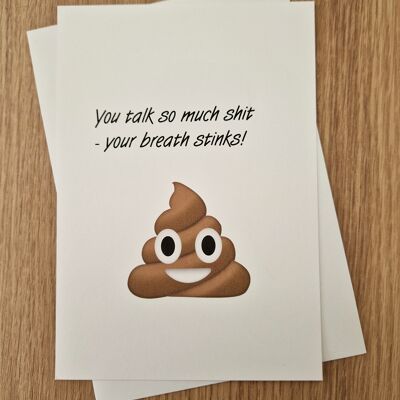 Funny Rude General Greetings Card - Your Breath Stinks