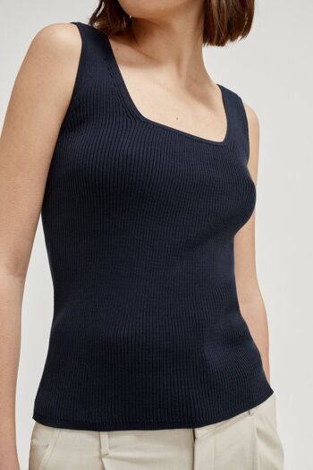 Buy wholesale The Organic Cotton Ribbed Tank Top - Graphite 