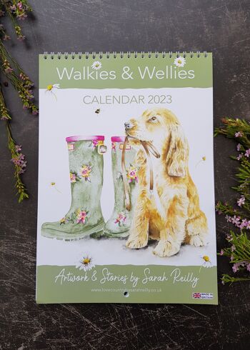 Calendrier pour chiens Walkies & Wellies 2023 (lot de six) 1