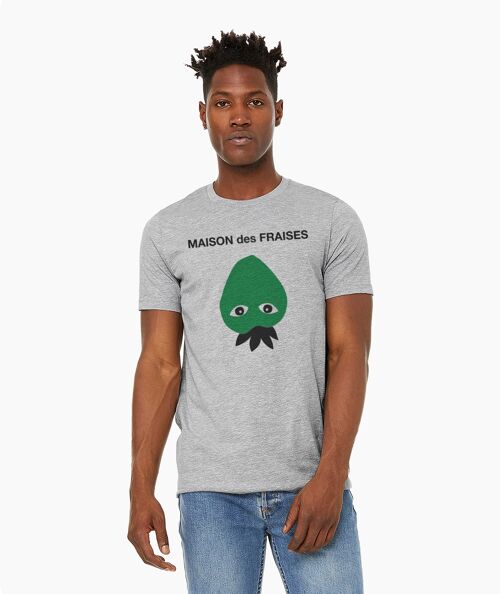 MAISON des FRAISES GREEN GRAY UNISEX T-SHIRT