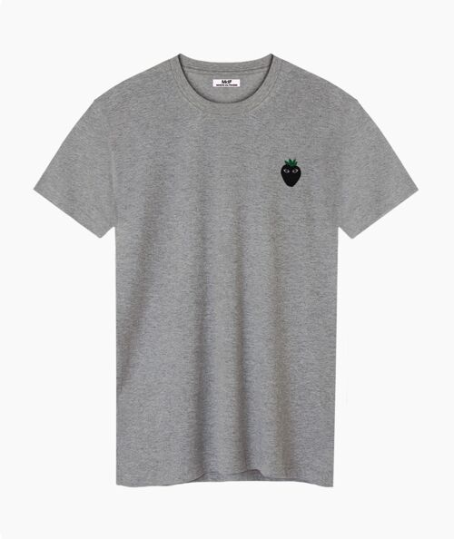 Black logo gray unisex t-shirt