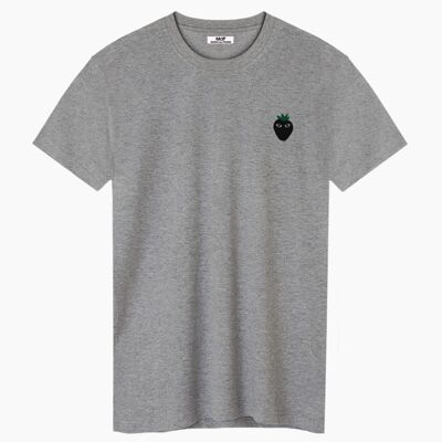 Black logo gray unisex t-shirt