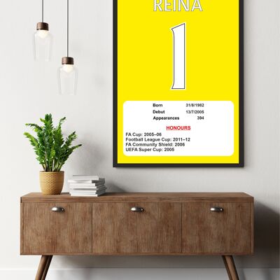 Liverpool Legends Poster Prints, Shows Name, Number and Honours Won, Including Appearances & Goals Several Sizes - Steven Gerrard - AO - 1189mm x 841mm