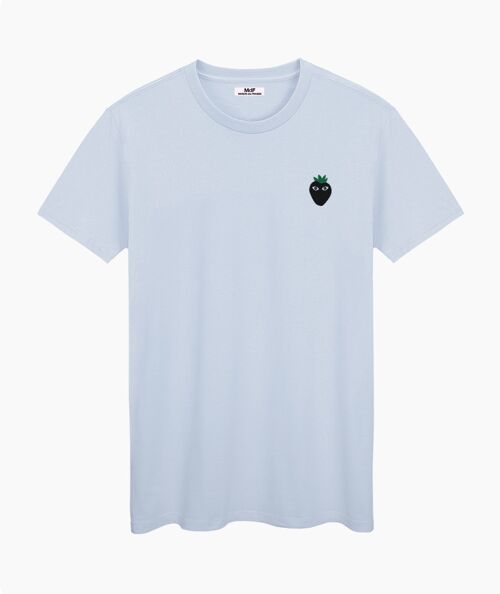 Black logo blue cream unisex t-shirt