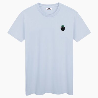 Black logo blue cream unisex t-shirt