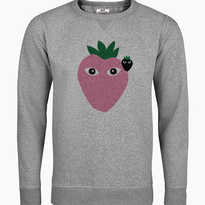 LOGOS ROSA XL UND SCHWARZGRAU UNISEX SWEATSHIRT