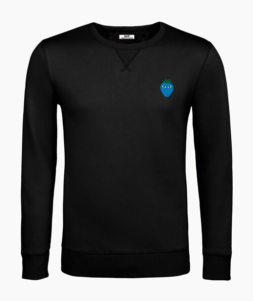 Blue logo black unisex sweatshirt