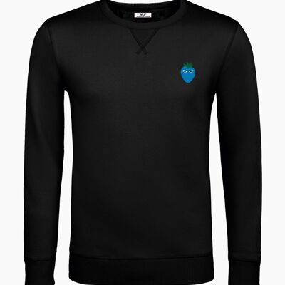 Blue logo black unisex sweatshirt