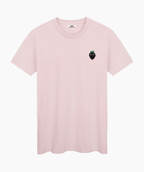 Black logo pink cream unisex t-shirt