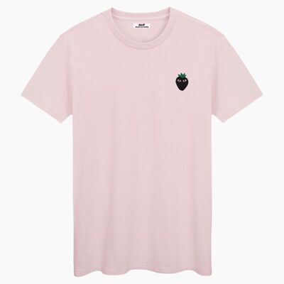 Black logo pink cream unisex t-shirt