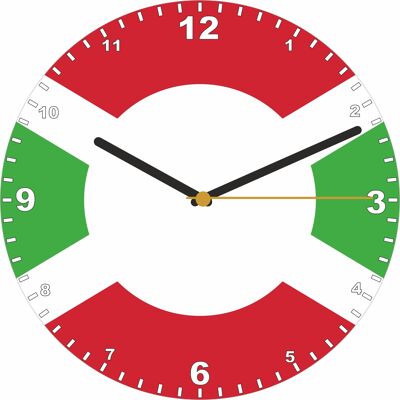 Flag Clock  - Beginning With A - G, Flag Of Your Chosen Country On A Quartz Clock, Stand or Wall Mounted, 200mm - Burundi