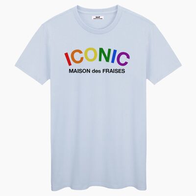 Iconic color blue cream unisex t-shirt
