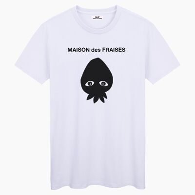 MAISON des FRAISES NERO BIANCO T-SHIRT UNISEX