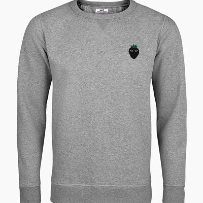 Black logo gray unisex sweatshirt