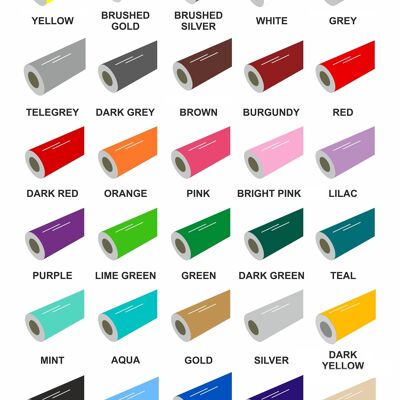 610mm MATT Sign Vinyl, 5m, 10m, 25m rolls, Self Adhesive Monomeric for Signmaking Crafting, Wall Art Decal Creation and DIY - Red - 5 Metres