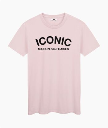 T-SHIRT UNISEXE ICONIC ARCO MAISON des FRAISES ROSE CREAM 1