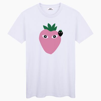 LOGO ROSA XL E NERO BIANCO T-SHIRT UNISEX