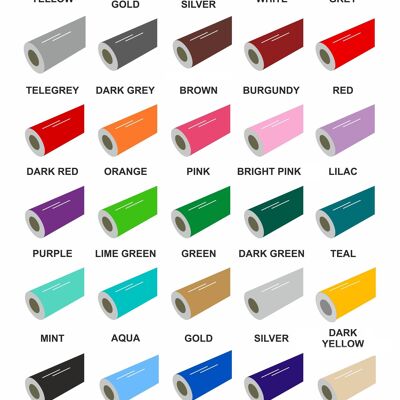 610mm GLOSS Sign Vinyl, 5m, 10m, 25m rolls, Self Adhesive Monomeric for Signmaking Crafting, Wall Art Decal Creation and DIY - Grey - 50 Metres