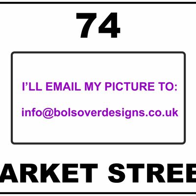 3 x Animal Themed Wheelie Bin Stickers, Address Sign, House Home or Business, Door Number Road Name Sticker, A5 or A4 Size - A4 (297mm x 210mm) - I'll email my own picture