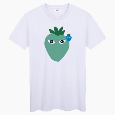 T-SHIRT UNISEX LOGOS NEO MENTA XL E BLU BIANCO