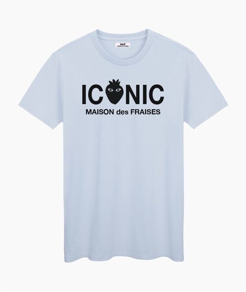 Iconic black logo blue cream unisex t-shirt