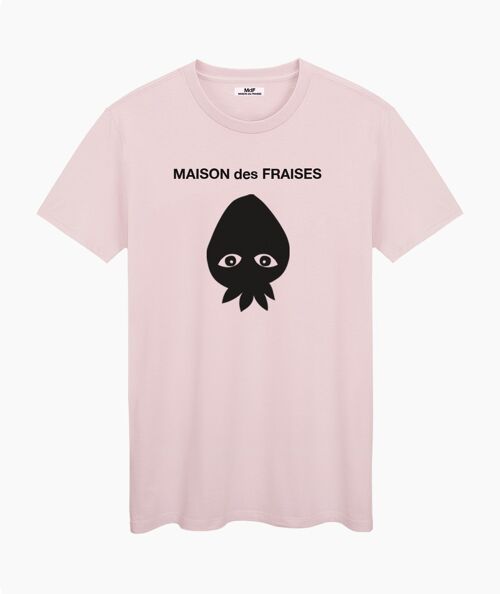 MAISON des FRAISES BLACK PINK CREAM UNISEX T-SHIRT