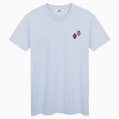 LOGO ROSSO E NEO MENTA BLU PANNA T-SHIRT UNISEX